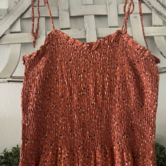 Sage romper with spaghetti straps & flare legs, size medium. - Picture 3 of 5